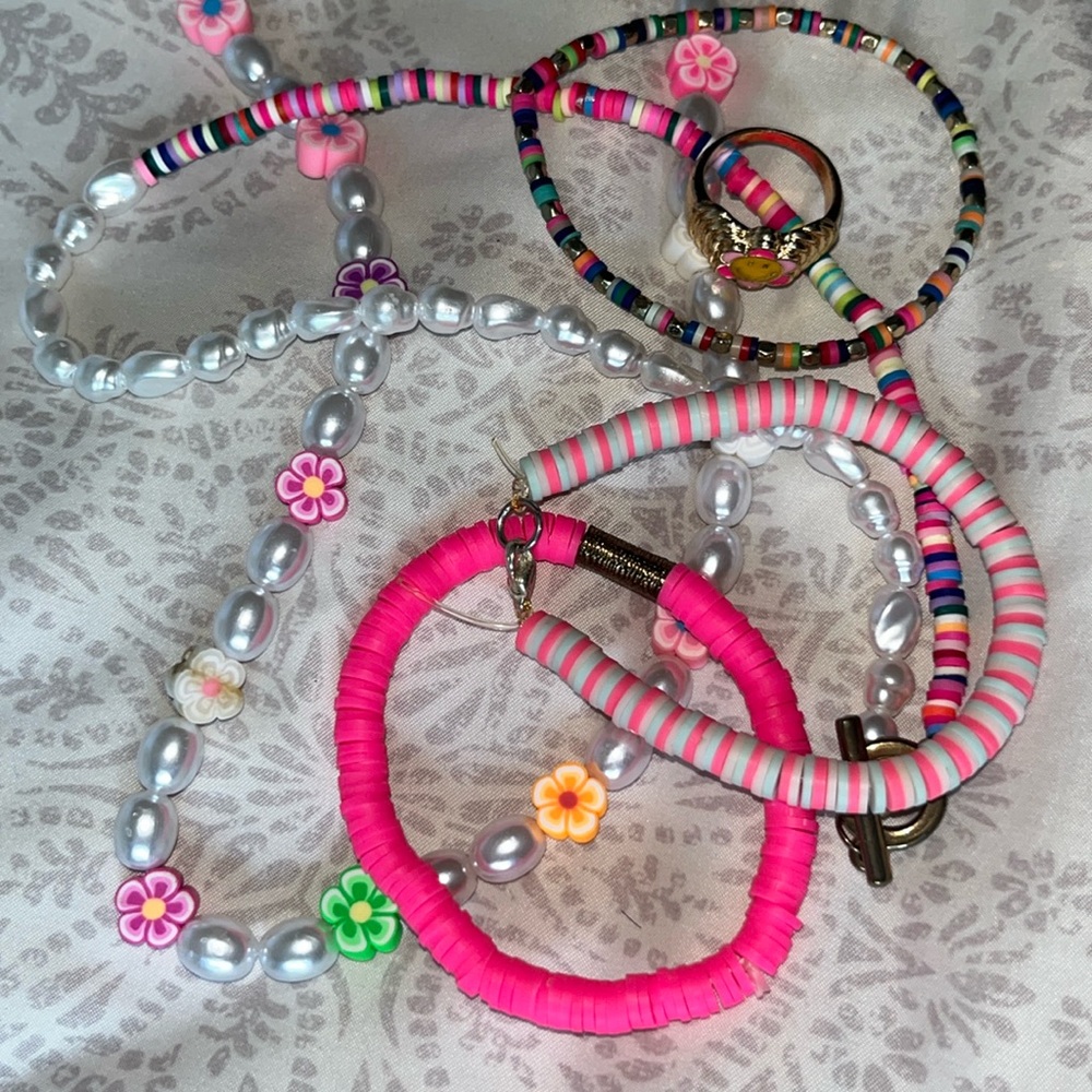 Cute colorful trendy jewelry
